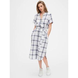 Gap Linen Blend Midi Dress